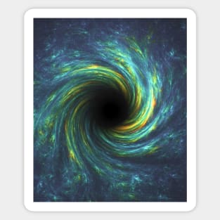 Black hole, illustration (C024/4803) Sticker